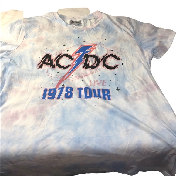 AC/DC Tops - AC/DC T-shirt tie dye XL 2022 release